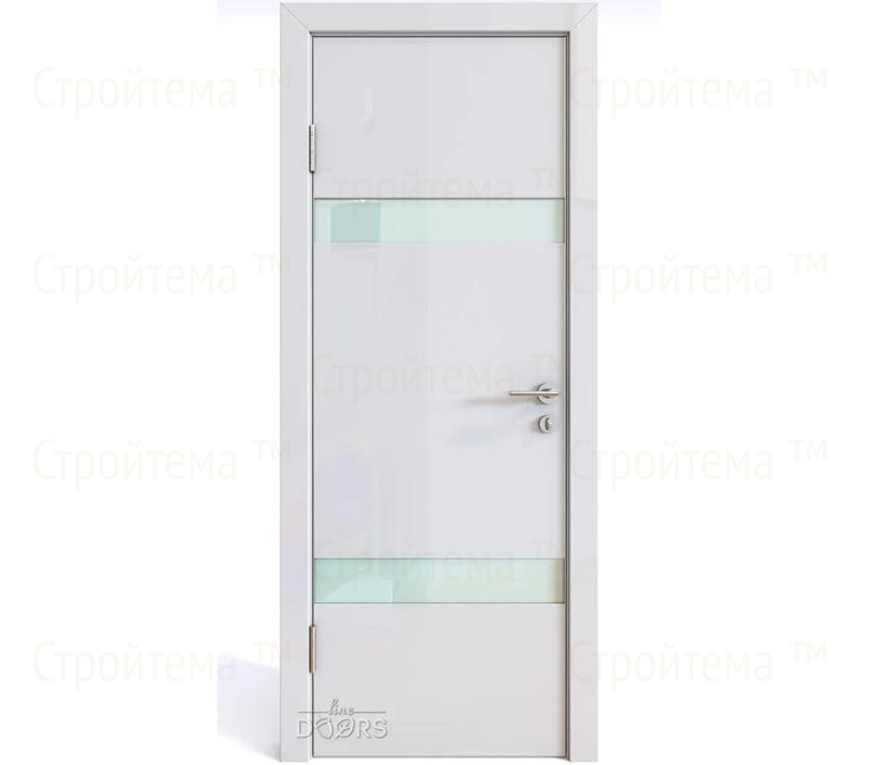Дверь межкомнатная Линия дверей DO-502 (ДО-502) Белый глянец/стекло Белое