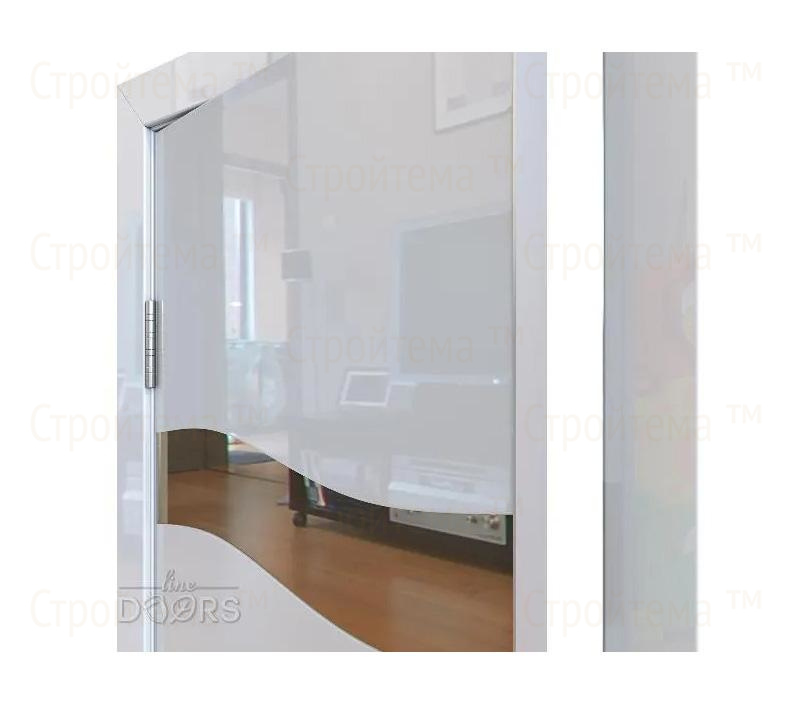 Дверь межкомнатная Линия дверей DO-503 (ДО-503) Белый глянец/зеркало Бронза