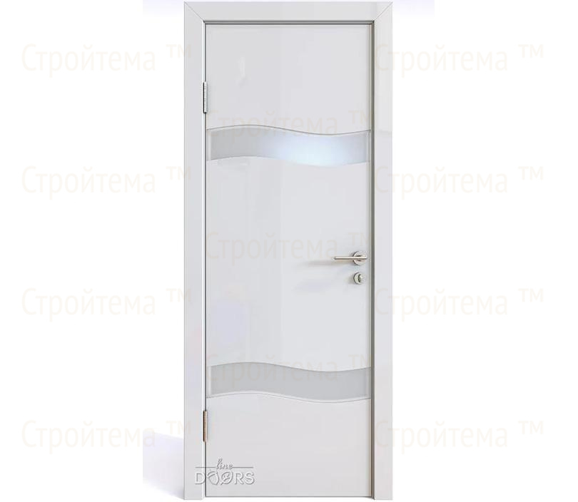 Дверь межкомнатная Линия дверей DO-503 (ДО-503) Белый глянец/Снег