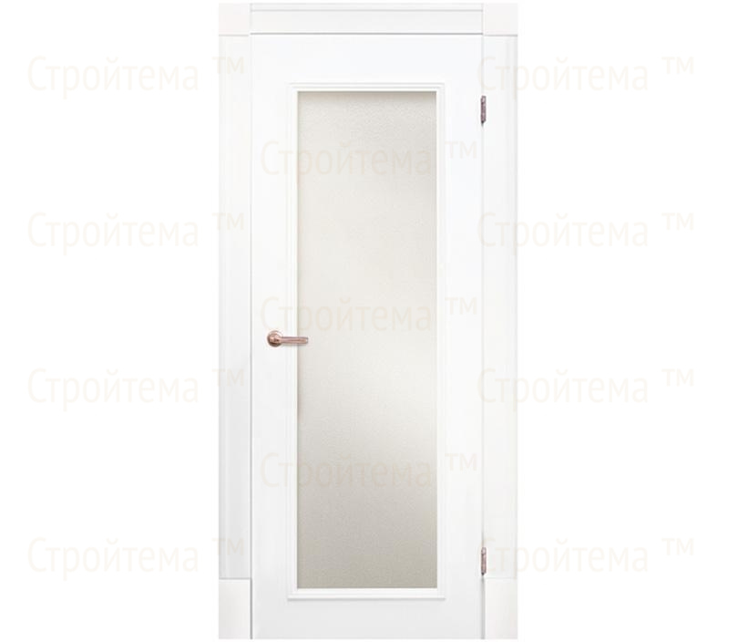 Дверь межкомнатная остекленная Olovi Петербургские двери 1 белая, б/з