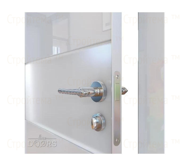 Дверь межкомнатная Линия дверей DO-501 (ДО-501) Белый глянец/Снег