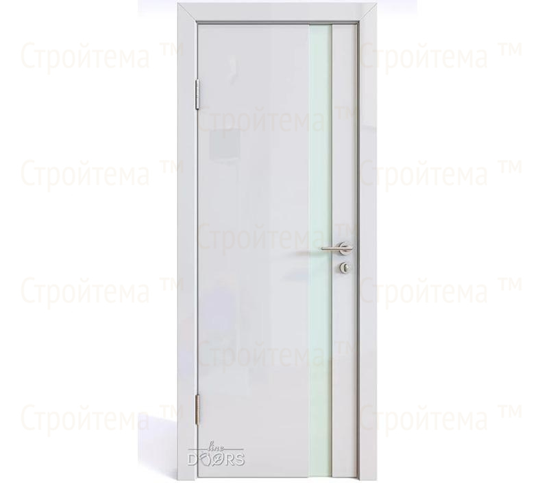 Дверь межкомнатная Линия дверей DO-507 (ДО-507) Белый глянец/стекло Белое