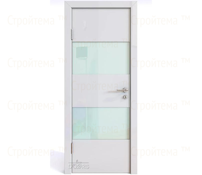Дверь межкомнатная Линия дверей DO-508 (ДО-508) Белый глянец/стекло Белое
