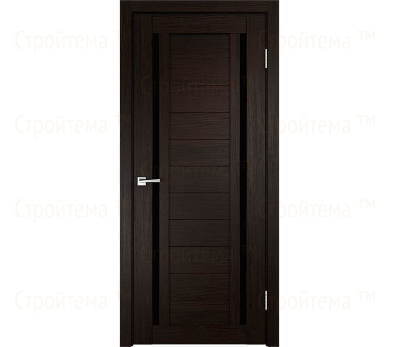 Дверь межкомнатная остекленная Velldoris Duplex 2 Венге/Лакобель черное