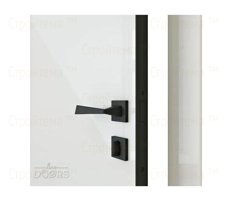 Дверь межкомнатная шумоизоляционная Линия дверей DG-600 (ДГ-600) Белый глянец