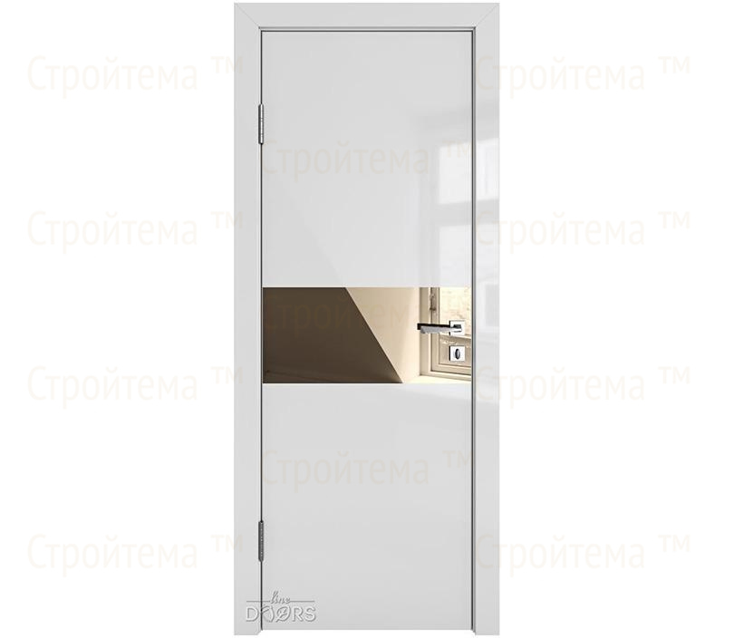 Дверь межкомнатная Линия дверей DO-501 (ДО-501) Серый глянец/зеркало Бронза