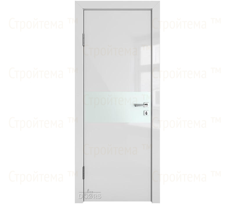 Дверь межкомнатная Линия дверей DO-501 (ДО-501) Серый глянец/Снег