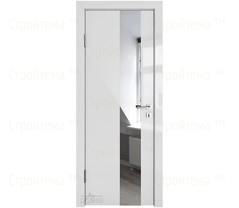 Дверь межкомнатная Линия дверей DO-504 (ДО-504) Серый глянец/зеркало