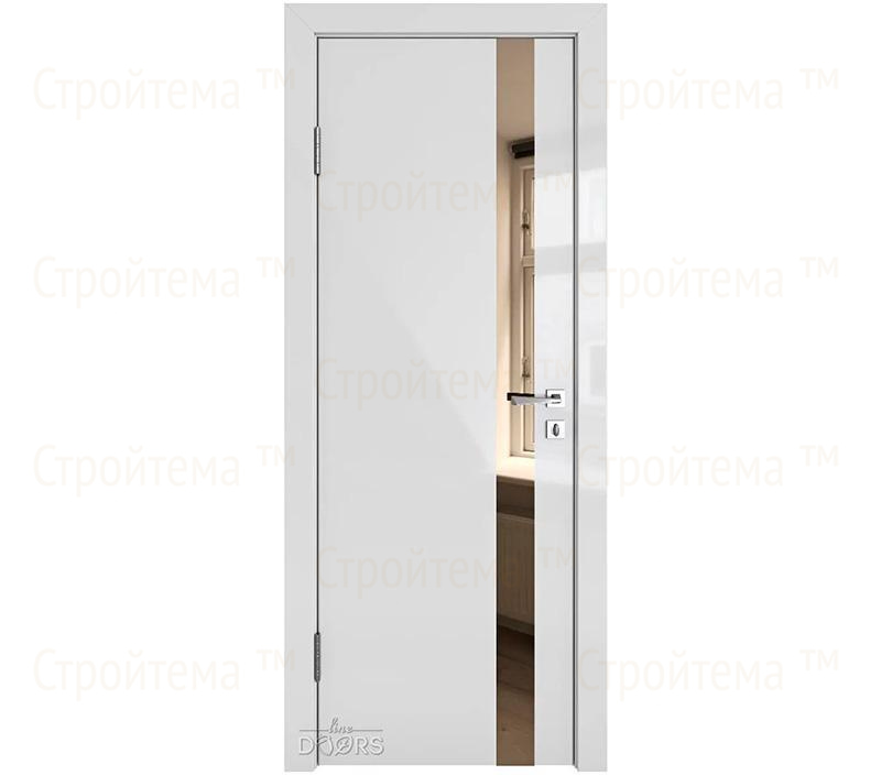 Дверь межкомнатная Линия дверей DO-507 (ДО-507) Серый глянец/зеркало Бронза