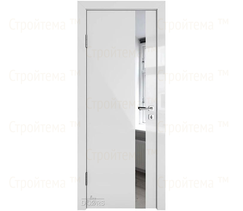 Дверь межкомнатная Линия дверей DO-507 (ДО-507) Серый глянец/зеркало