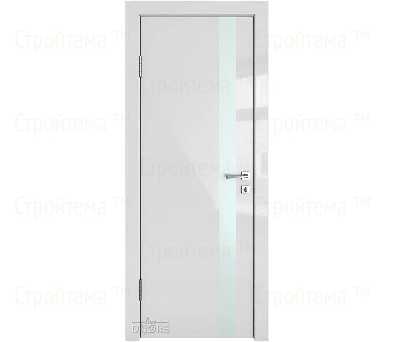 Дверь межкомнатная Линия дверей DO-507 (ДО-507) Серый глянец/Снег