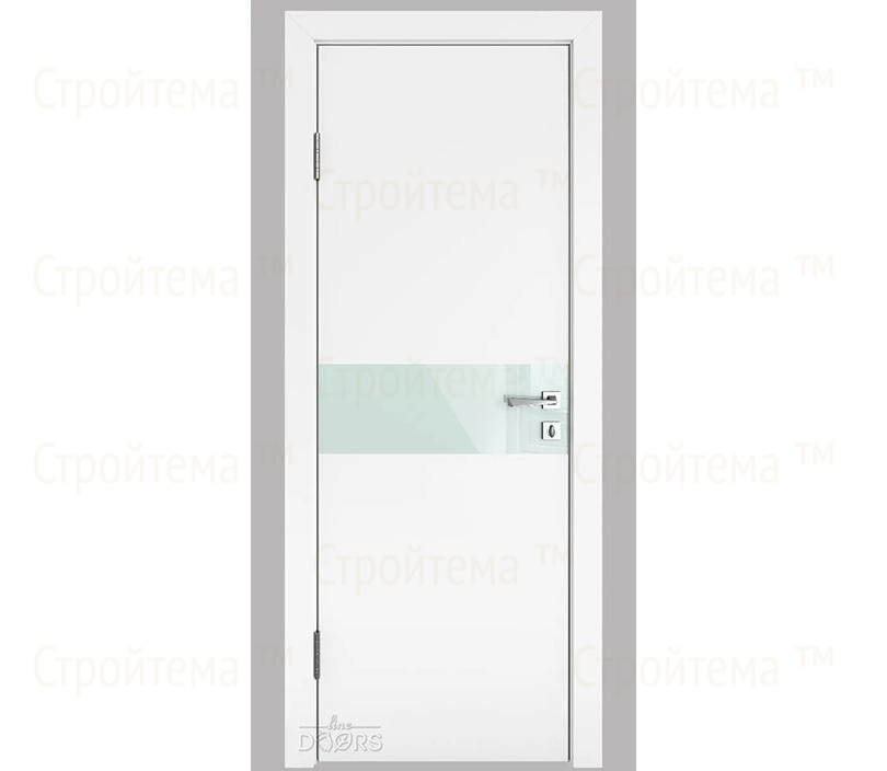 Дверь межкомнатная Линия дверей DO-509 (ДО-509) Белый бархат/стекло Белое