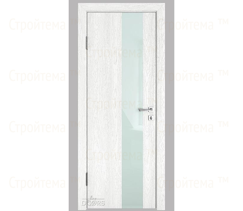 Дверь межкомнатная Линия дверей DO-504 (ДО-504) Белый глубокий/стекло Белое