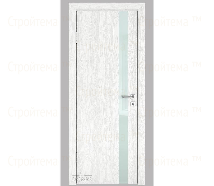 Дверь межкомнатная Линия дверей DO-507 (ДО-507) Белый глубокий/стекло Белое