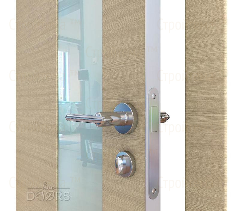Дверь межкомнатная Линия дверей DO-504 (ДО-504) Неаполь/стекло Белое