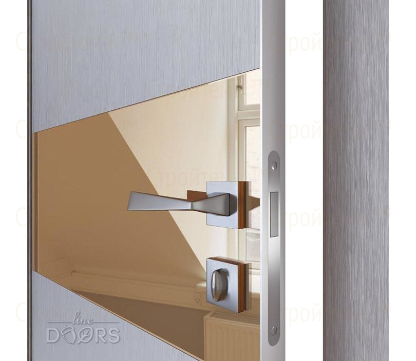 Дверь межкомнатная Линия дверей DO-501 (ДО-501) Металлик/зеркало Бронза