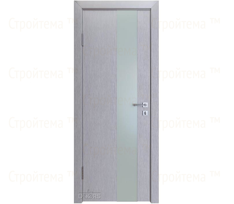 Дверь межкомнатная Линия дверей DO-504 (ДО-504) Металлик/Снег