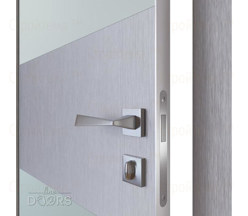 Дверь межкомнатная Линия дверей DO-508 (ДО-508) Металлик/Снег