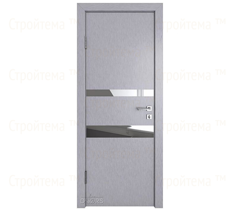 Дверь межкомнатная Линия дверей DO-512 (ДО-512) Металлик/Зеркало