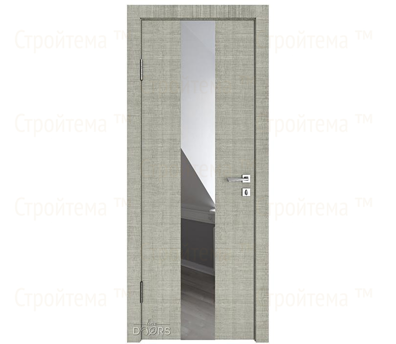 Дверь межкомнатная Линия дверей DO-510 (ДО-510) Серый дуб/Зеркало