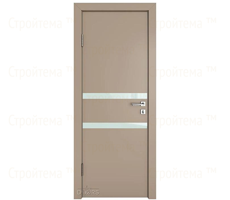 Дверь межкомнатная Линия дверей DO-513 (ДО-513) Латте софт/стекло Белое