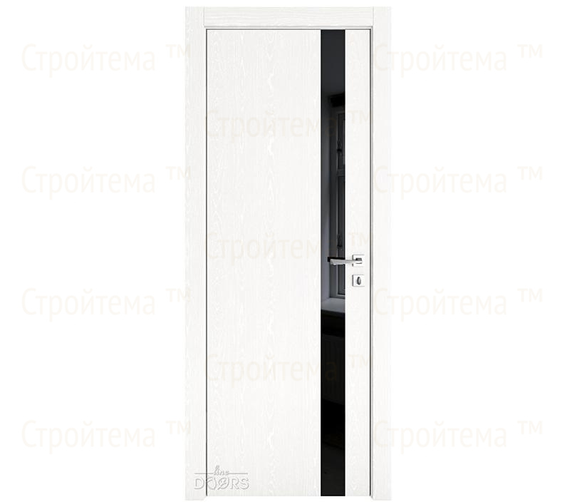 Дверь межкомнатная Линия дверей DO-507 (ДО-507) Жемчуг/стекло Черное