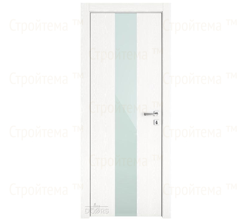 Дверь межкомнатная Линия дверей DO-510 (ДО-510) Жемчуг/стекло Белое