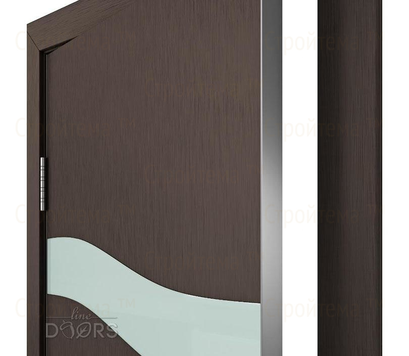Дверь межкомнатная шумоизоляционная Линия дверей DO-603 (ДО-603) Бронза/стекло Белое