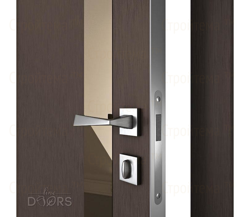 Дверь межкомнатная шумоизоляционная Линия дверей DO-607 (ДО-607) Бронза/зеркало Бронза