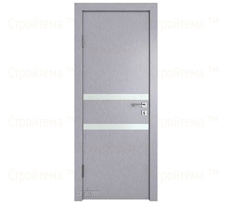 Дверь межкомнатная шумоизоляционная Линия дверей DO-613 (ДО-613) Металлик/Снег