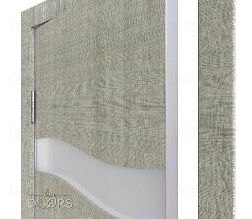 Дверь межкомнатная шумоизоляционная Линия дверей DO-603 (ДО-603) Серый дуб/Снег