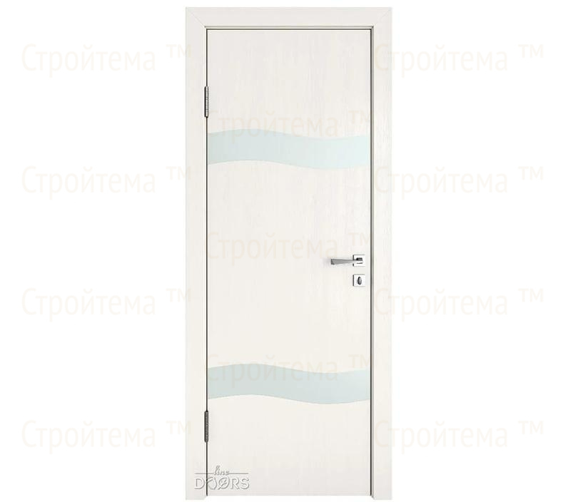 Дверь межкомнатная шумоизоляционная Линия дверей DO-603 (ДО-603) Белый ясень/Снег