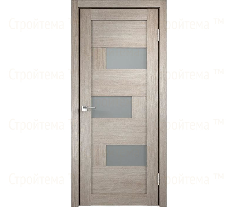 Дверь межкомнатная остекленная Velldoris DOMINO 1 Капучино/Мателюкс