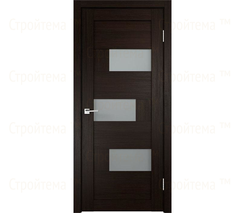 Дверь межкомнатная остекленная Velldoris DOMINO 1 Венге/Мателюкс