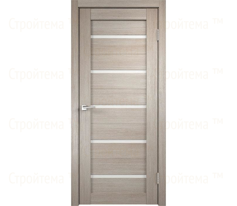 Дверь межкомнатная остекленная Velldoris Duplex Капучино/Лакобель белое