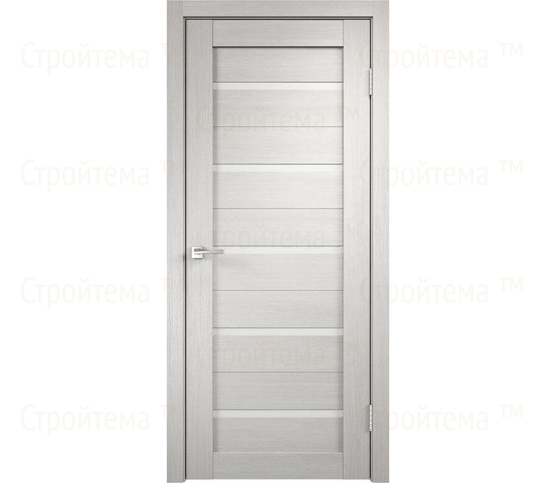 Дверь межкомнатная остекленная Velldoris Duplex Дуб белый/Лакобель белое