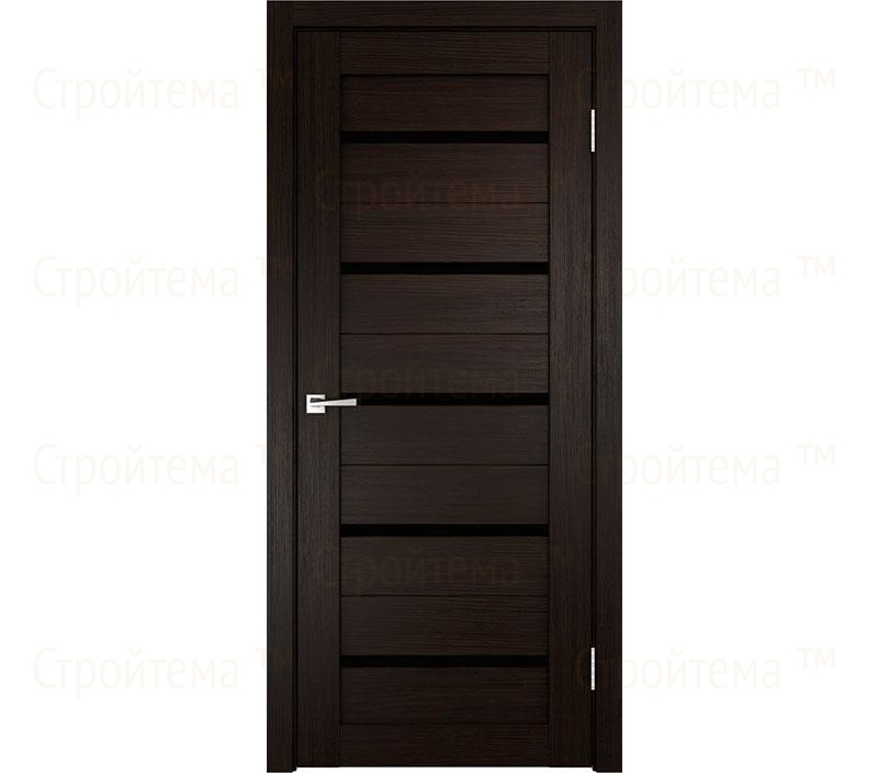 Дверь межкомнатная остекленная Velldoris Duplex Венге/Лакобель черное
