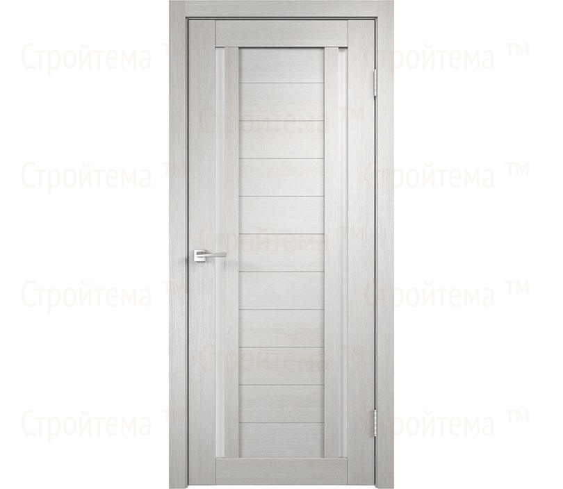 Дверь межкомнатная остекленная Velldoris Duplex 2 Дуб белый/Лакобель белое