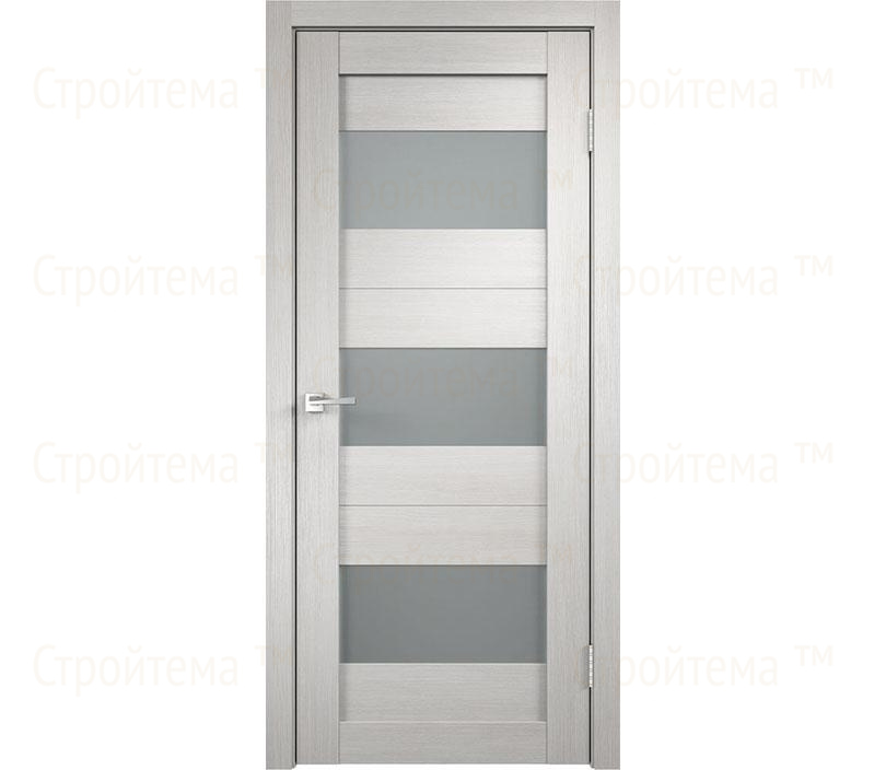 Дверь межкомнатная остекленная Velldoris Duplex 5 Дуб белый/Мателюкс