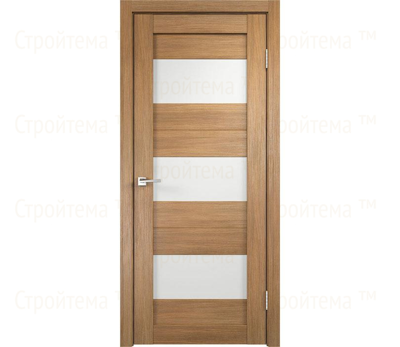Дверь межкомнатная остекленная Velldoris Duplex 5 Дуб золотой/Лакобель белое