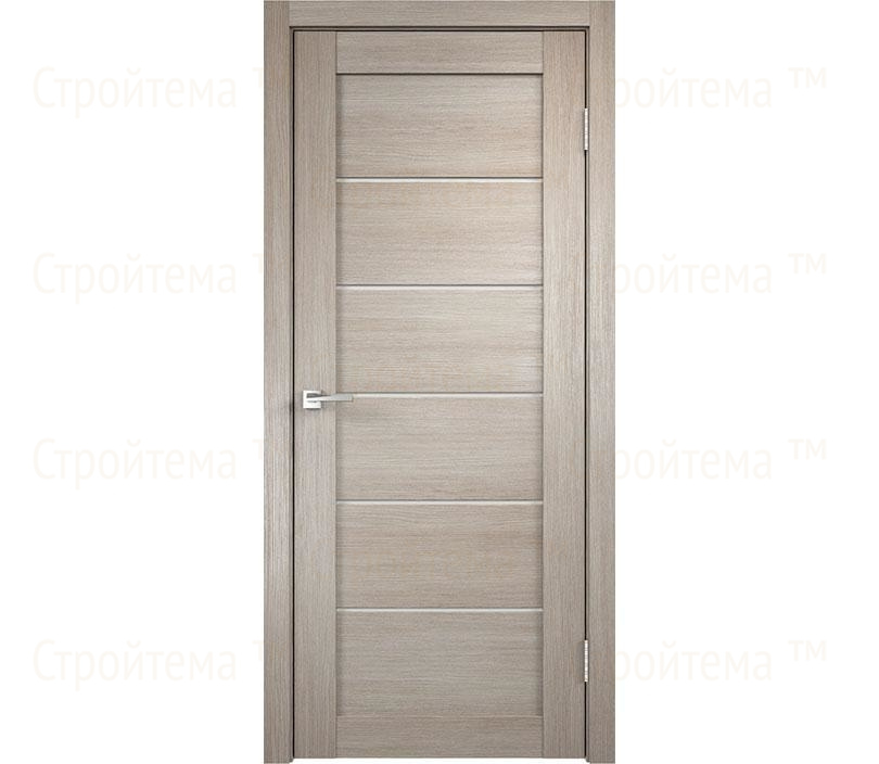 Дверь межкомнатная остекленная Velldoris LINEA 1 Капучино/Лакобель белое
