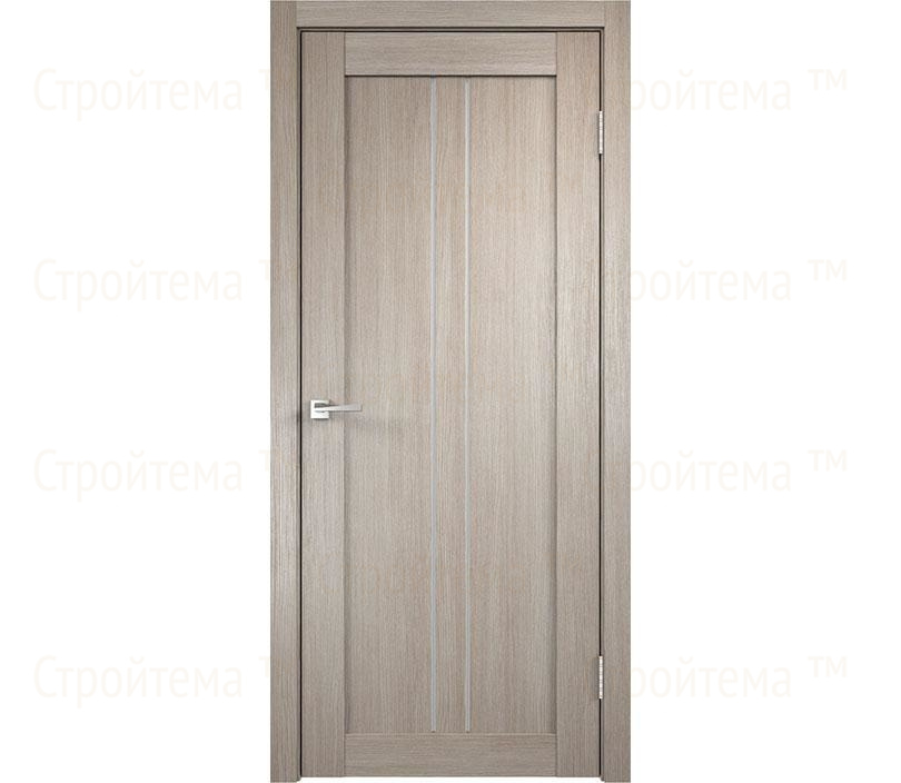 Дверь межкомнатная остекленная Velldoris LINEA 2 Капучино/Лакобель белое