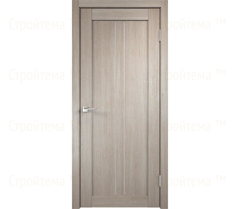 Дверь межкомнатная остекленная Velldoris LINEA 2 Капучино/Лакобель белое