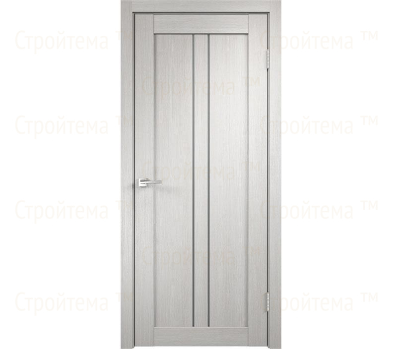 Дверь межкомнатная остекленная Velldoris LINEA 2 Дуб белый/Мателюкс