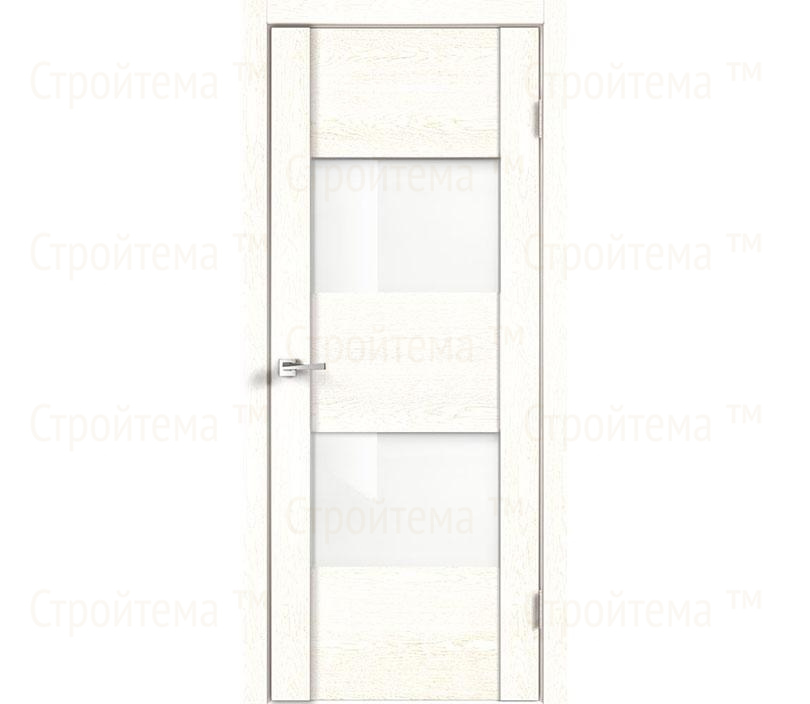 Дверь межкомнатная остекленная Velldoris MODERN 2 Белый ясень/Белое