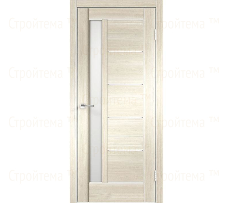 Дверь межкомнатная остекленная Velldoris PREMIER 3 Ясень японский/Белое