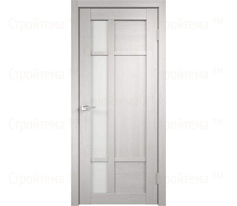 Дверь межкомнатная остекленная Velldoris PROVANCE 2 Дуб белый/Лакобель белое