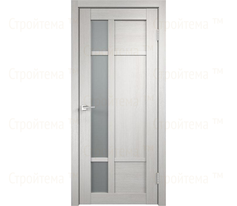 Дверь межкомнатная остекленная Velldoris PROVANCE 2 Дуб белый/Мателюкс