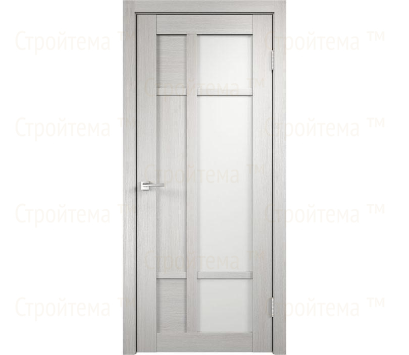 Дверь межкомнатная остекленная Velldoris PROVANCE 3 Дуб белый/Лакобель белое
