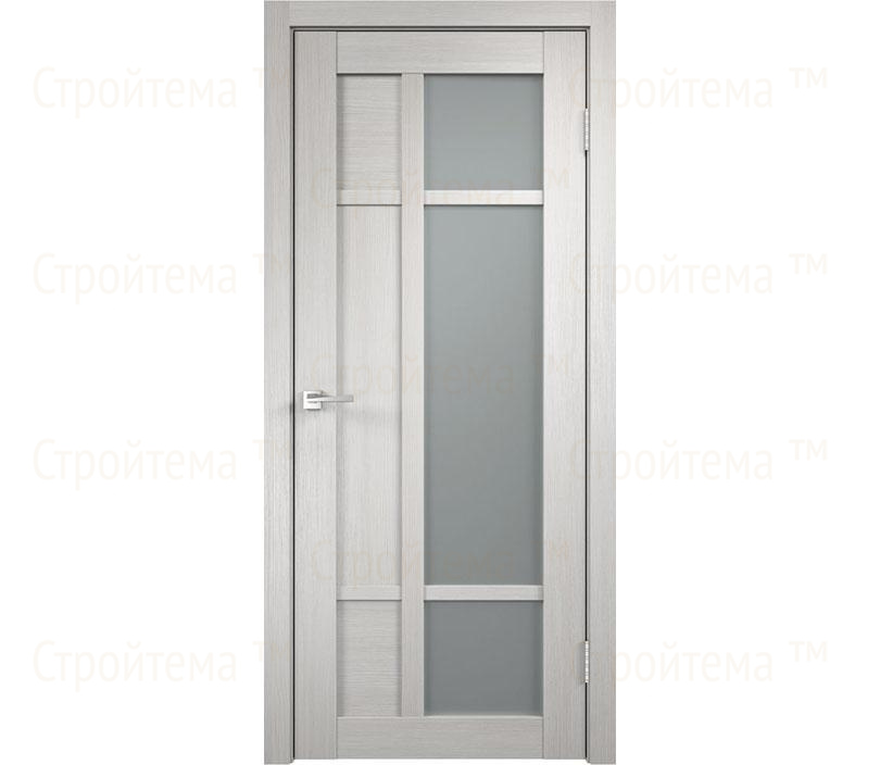 Дверь межкомнатная остекленная Velldoris PROVANCE 3 Дуб белый/Мателюкс